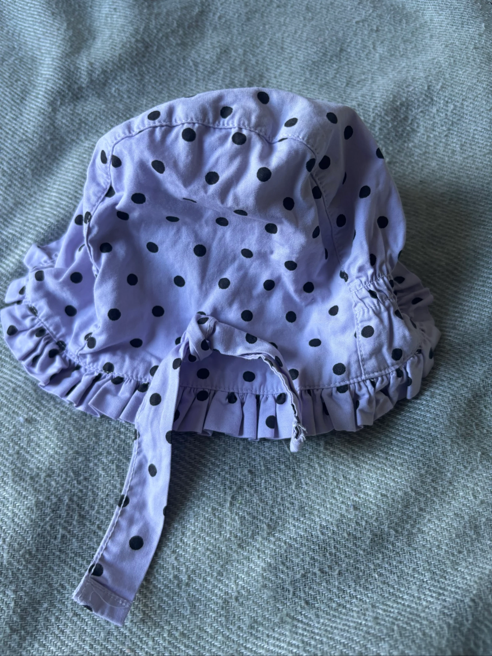 232/ Chapeau Lila à pois - Cocoon - 45 cm 